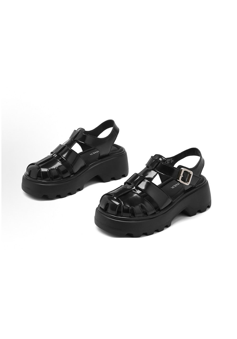 C.BANNER Leather Gladiator Platform Sandals - PSYLOS 1, C.BANNER Leather Gladiator Platform Sandals, Sandals, C.BANNER, PSYLOS 1